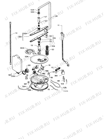 Взрыв-схема посудомоечной машины Zanussi IT564 - Схема узла Water equipment