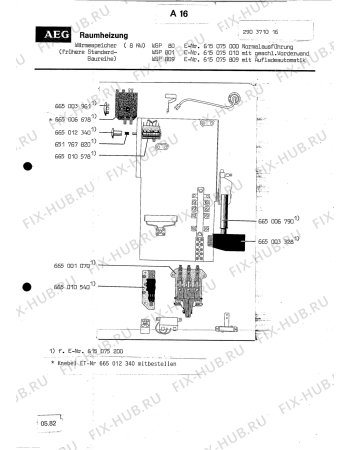 Взрыв-схема посудомоечной машины Aeg WAESP WSP 80 - Схема узла Section2