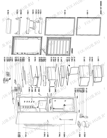 Схема №1 ART 8912/A++ SF с изображением Вставка для холодильной камеры Whirlpool 481010657772