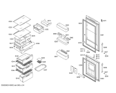 Схема №1 3KFP7665 с изображением Дверь морозильной камеры для холодильной камеры Bosch 00683383