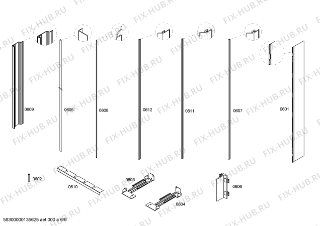 Схема №1 T30BR70FS с изображением Плата для холодильника Bosch 00247484