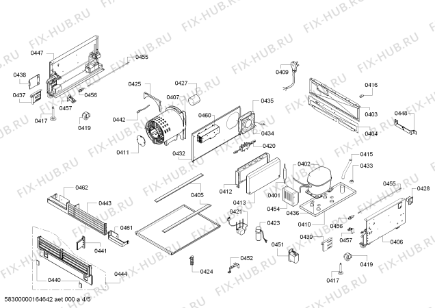 Схема №1 T18IW800SP с изображением Монтажный набор для холодильника Bosch 00741978