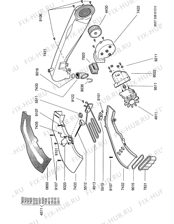 Схема №1 AWG 338/C1 с изображением Электропроводка для стиралки Whirlpool 481232118103