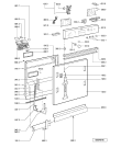 Схема №1 ADG 8732/1 NB с изображением Панель для посудомойки Whirlpool 481245373187