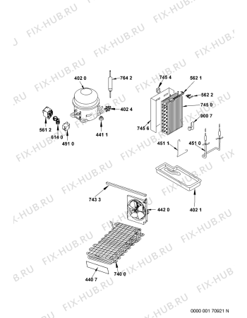 Схема №1 20RW-D3L A+ с изображением Дверка для холодильника Whirlpool 480132100668