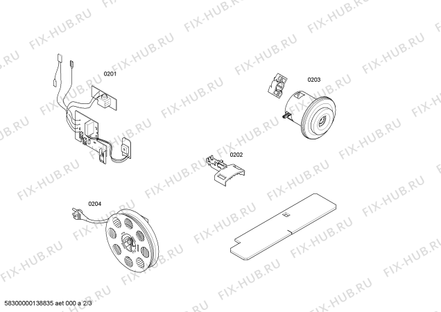 Взрыв-схема пылесоса Bosch BSG72511 Bosch formula powermaxx 2500W - Схема узла 02