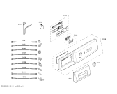 Схема №1 WM14A121 с изображением Панель управления для стиралки Siemens 00662021