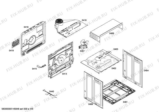 Схема №1 HBA11B120V Horno bosch indpnd.convnc.blanco.avisd с изображением Передняя часть корпуса для плиты (духовки) Bosch 00679056