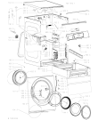 Схема №1 WLF12AS25Y с изображением Соединительный элемент для стиралки Whirlpool 481010663417
