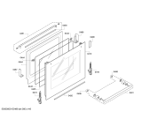 Схема №1 HB76GB560 с изображением Фронтальное стекло для духового шкафа Siemens 00681177