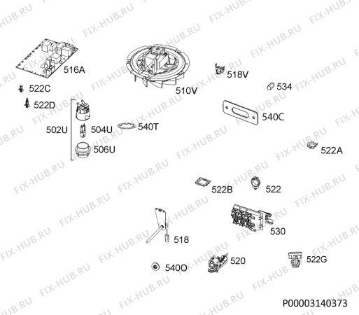 Взрыв-схема плиты (духовки) Juno JBKD011D5 - Схема узла Electrical equipment