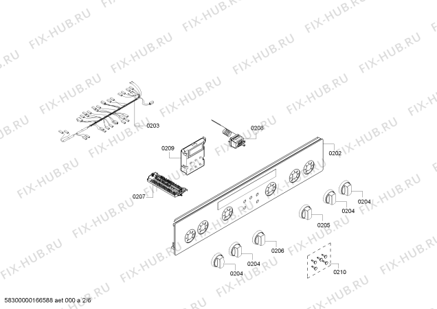 Схема №1 HR74W637Y с изображением Крышка для плиты (духовки) Siemens 00710580