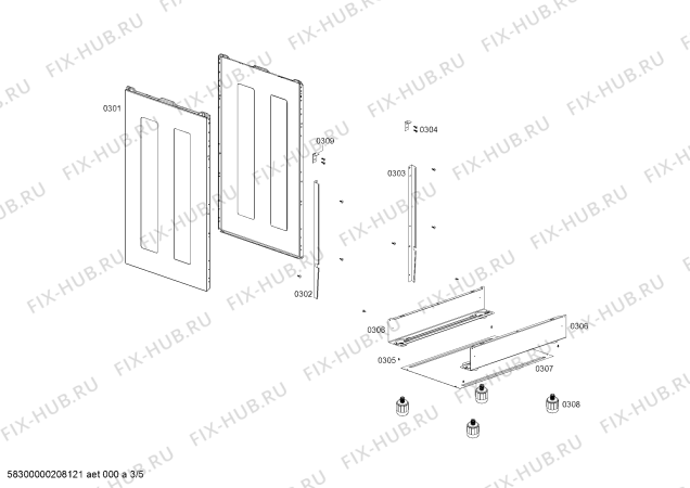 Схема №1 FP107I11SA COCINA COLDEX CX611 INOX с изображением Панель для духового шкафа Bosch 11018537