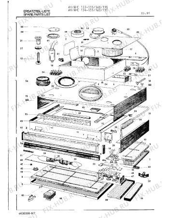 Схема №1 AH133160A с изображением Планка для электровытяжки Bosch 00097180