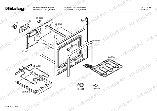 Схема №1 3HI503B с изображением Переключатель для духового шкафа Bosch 00154520