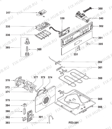 Взрыв-схема плиты (духовки) Asko OP8650 EU   -Electric oven (342605, OP8650) - Схема узла 04