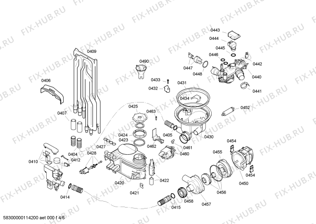 Схема №2 SF55M451EU с изображением Переключатель для посудомойки Siemens 00601225