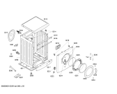 Схема №1 WM14E4F1 E 14.4F с изображением Силовой модуль для стиралки Siemens 00668516