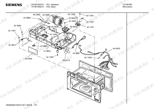 Схема №1 HF36V306 с изображением Клейкая лента для духового шкафа Bosch 00423557