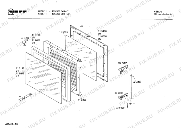Схема №1 195306049 6160.11 с изображением Панель для микроволновой печи Bosch 00055980