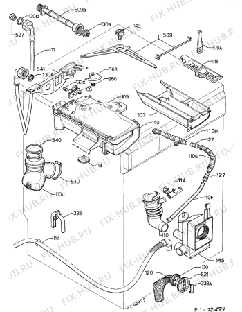 Взрыв-схема стиральной машины Atlas AVN 2 090 - Схема узла Hydraulic System 272