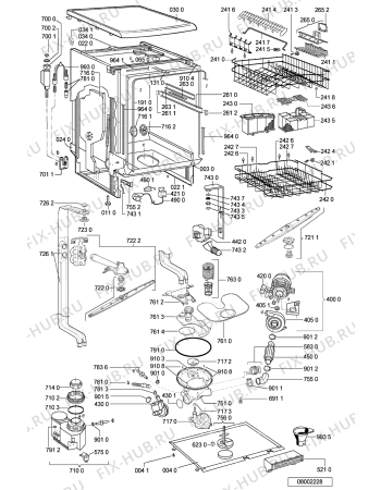 Схема №1 GSFP 3988 WS с изображением Дисплей для посудомойки Whirlpool 481227658126