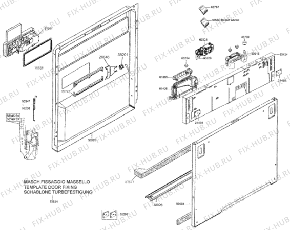 Взрыв-схема посудомоечной машины Gorenje GVI7650 (125758, 125758) - Схема узла 02