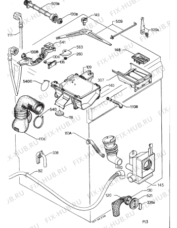 Взрыв-схема стиральной машины Rex LI51 - Схема узла Hydraulic System 272