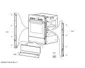 Схема №1 HE3305Z1C с изображением Панель для духового шкафа Siemens 00675084
