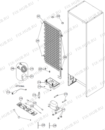 Взрыв-схема холодильника Gorenje NRF7181AX (505535, HZZS44764) - Схема узла 04