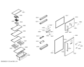 Схема №1 KDD65VW204 с изображением Поднос для холодильной камеры Bosch 11027978