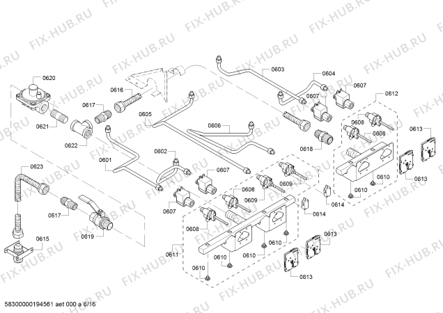 Схема №2 PRD606RCSG, Thermador с изображением Кабель для плиты (духовки) Bosch 12014083