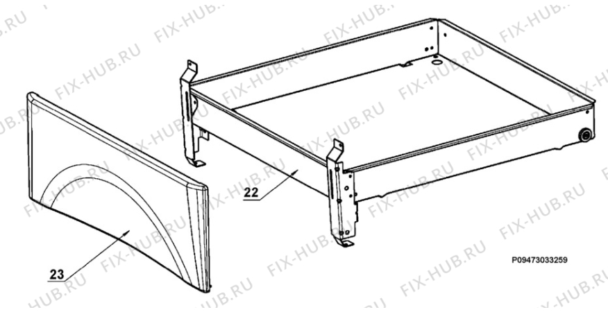 Взрыв-схема плиты (духовки) Electrolux CKG5060W - Схема узла Section 2