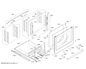 Схема №1 HA854580 с изображением Фронтальное стекло для плиты (духовки) Siemens 00771011
