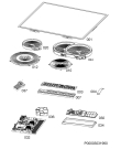 Схема №1 HK63415RXB DA5 с изображением Керамическая поверхность для плиты (духовки) Aeg 5614242112