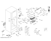 Схема №1 KDN53VL30A с изображением Рама модуля для холодильника Bosch 00688912
