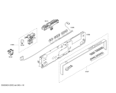 Схема №1 SHX55M02UC с изображением Панель управления для посудомоечной машины Bosch 00665514