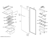 Схема №1 RSV325046J CONTINENTAL с изображением Вставная полка для холодильника Bosch 00436989