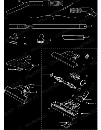 Взрыв-схема пылесоса Migros HN4000 - Схема узла Hose