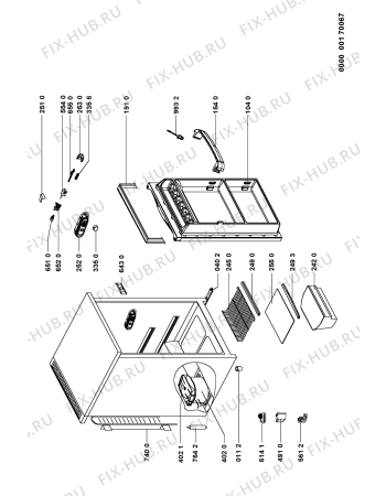 Схема №1 ARC0140 (F091174) с изображением Наставление для холодильной камеры Indesit C00346261