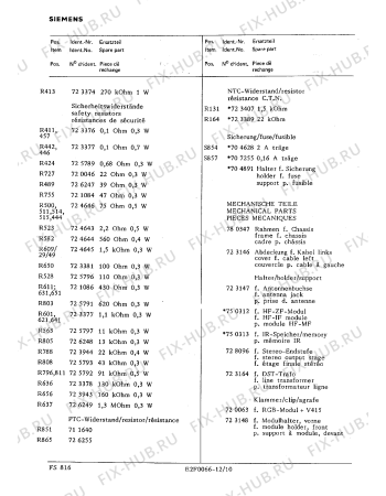 Схема №2 FS8167 с изображением Инструкция по эксплуатации для телевизора Siemens 00530340