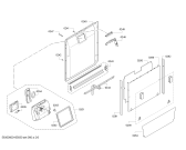 Схема №1 SN56T596EU с изображением Передняя панель для посудомоечной машины Siemens 00741012