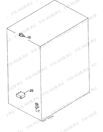 Взрыв-схема плиты (духовки) Zanussi GC5600 - Схема узла Electrical equipment 268