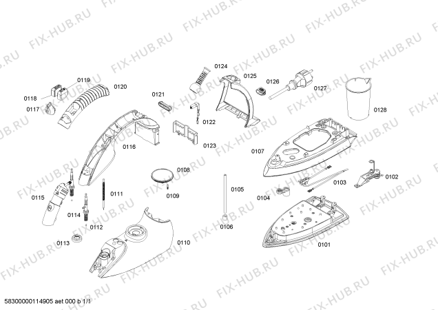 Схема №1 TB11322 slider special power edition с изображением Канистра для электропарогенератора Siemens 00448076