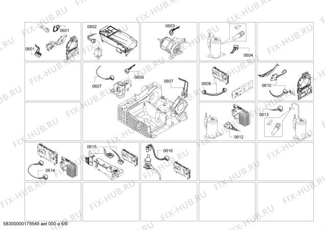 Схема №1 WTY8873D HomeProfessional SelfCleaning Condenser с изображением Модуль управления, запрограммированный для сушилки Bosch 00630918