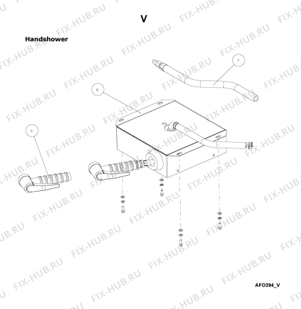 Схема №3 AFO 394 с изображением Крышечка для составляющей Whirlpool 483286012235