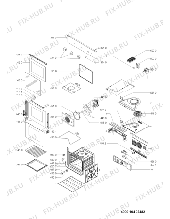 Схема №1 AKP 451/IX с изображением Обшивка для духового шкафа Whirlpool 481010396347