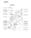 Схема №1 FNF211(0) с изображением Часть корпуса для электрокофеварки Krups MS-0926297