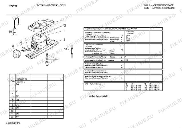 Схема №1 KDFMX431GB MT322 с изображением Дверь для холодильника Bosch 00219041