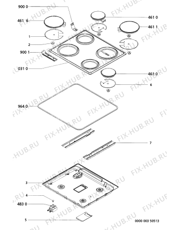 Схема №1 AKM 301/IX с изображением Панель Whirlpool 481925998556